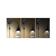 Solight LED nástěnná lampička, stmívatelná, 4W, 280lm, 3000K, černá - WO54-B - 4