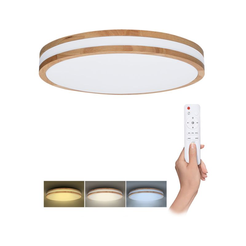 Solight LED osvětlení s dálkovým ovladačem Woody, 48W, 3360lm, 38cm, změna chromatičnosti, stmívatelné - WO8007 - 1 Solight LED osvětlení s dálkovým ovladačem Woody, 48W, 3360lm, 38cm, změna chromatičnosti, stmívatelné - WO8007 - 1