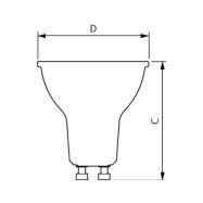 LED žárovka Philips, GU10, 7W, 4000K, úhel 60°  P813355 - 2