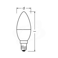 LED žárovka Osram Ledvance E14 4,9W/40W 4000K 230V B38 FR - 3