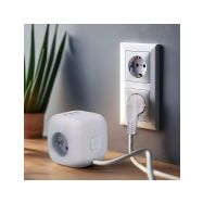 Solight 3z + USB A+C prodlužovací přívod - kostka, kabel 2m, 3 x 1mm2, bílý, vypínač   PP145C - 2