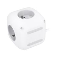 Solight 3z + USB A+C prodlužovací přívod - kostka, kabel 2m, 3 x 1mm2, bílý, vypínač   PP145C - 3