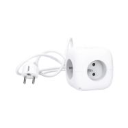 Solight 3z + USB A+C prodlužovací přívod - kostka, kabel 2m, 3 x 1mm2, bílý, vypínač   PP145C - 5
