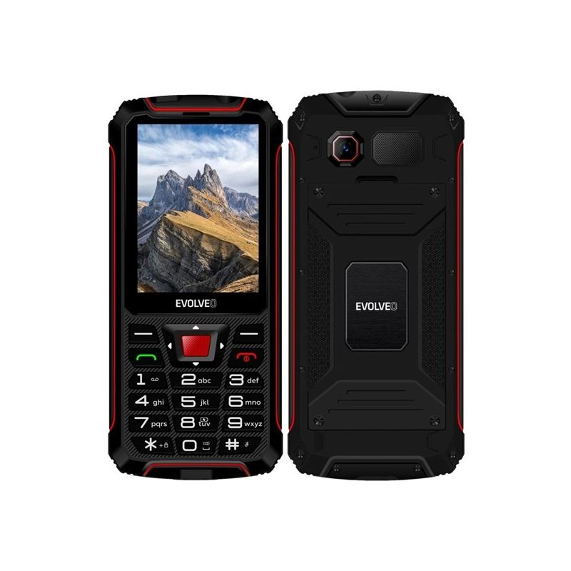 Evolveo StrongPhone W4 Black Red - 1 Evolveo StrongPhone W4 Black Red - 1