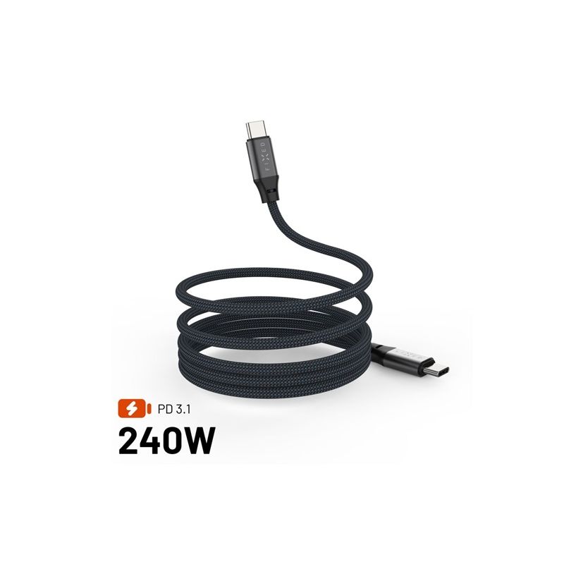 Fixed USB-C/USB-C 2m 240W FIXDBM-CC2-GR - 1 Fixed USB-C/USB-C 2m 240W FIXDBM-CC2-GR - 1
