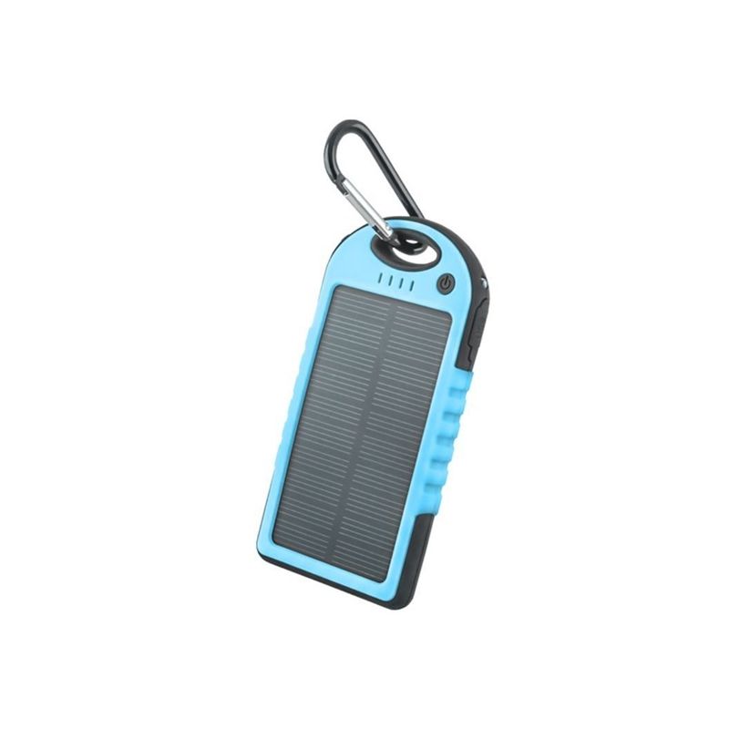 Setty solární power banka 5000mAh modrá - 1 Setty solární power banka 5000mAh modrá - 1