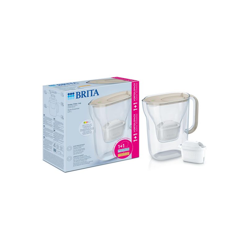 Brita Style ESS 2,4l, písková, +2 filtry - 1