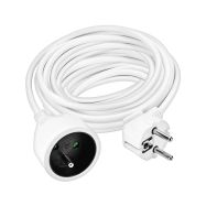 Prodlužovací přívod - spojka, 1 zásuvka, 10m, 3 x 1,5mm2, bílá   PS06 - 3