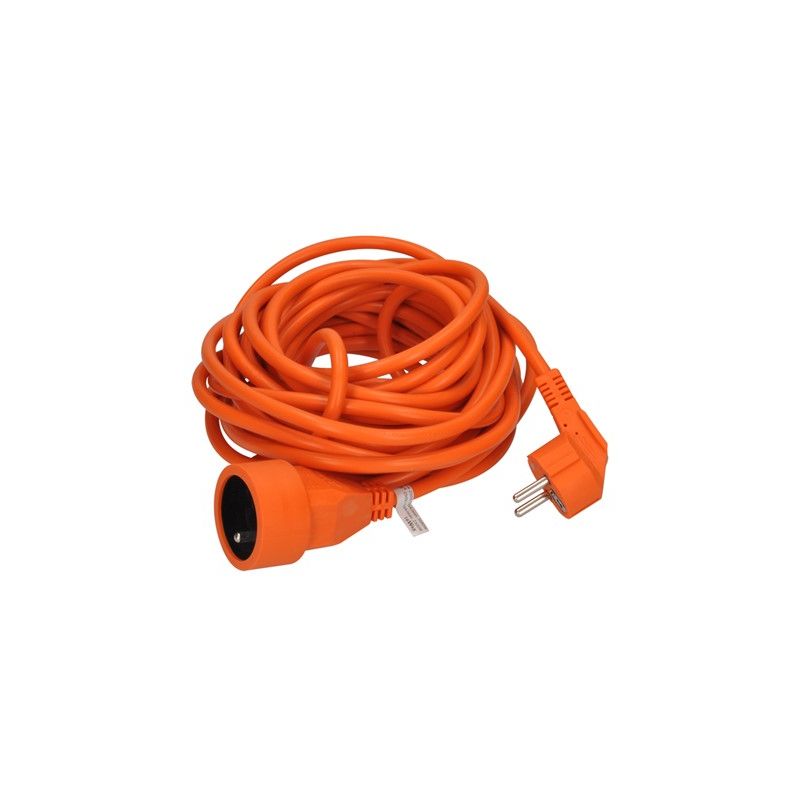 Solight prodlužovací přívod - spojka, 1 zásuvka, 10m, 3 x 1mm2, oranžová - PS16O - 1