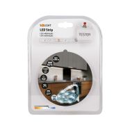 Solight LED světelný pás s testrem, 5m,  sada s 12V adaptérem, 4,8W/m, IP65, studená bílá - WM50-65T - 5