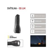 LED ruční svítilna P3210, 55 lm, 2× AA - 1
