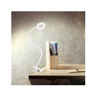 Solight LED stmívatelná stolní lampička s klipem bílá, 300lm, nastavitelná teplota světla, USB - WO66-W - 2