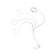 Solight LED stmívatelná stolní lampička s klipem bílá, 300lm, nastavitelná teplota světla, USB - WO66-W - 5