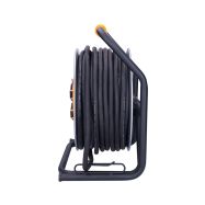 Solight prodlužovací přívod - na kovovém bubnu, 4 zásuvky, 40m kabel guma-neopren, 3x 2,5mm2, IP44 - PB43 - 2