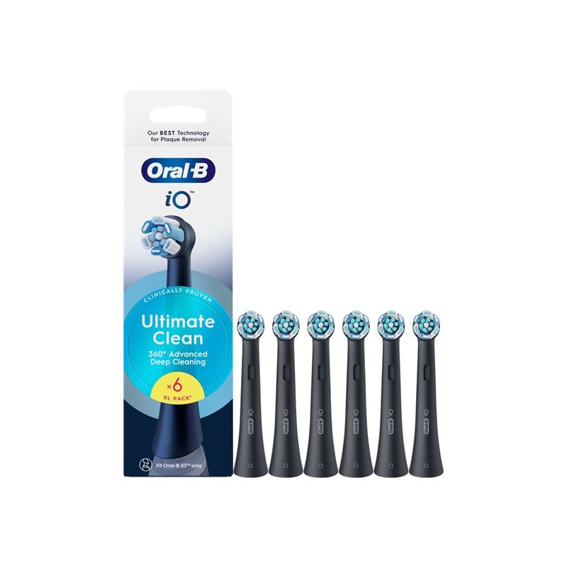 Oral-B iO Ultimate Clean Black 6ks - 1
