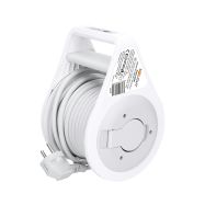 Solight prodlužovací přívod na bubnu 10m, 3 zásuvky, šedý kabel, 3x 1,0mm2 - PB25B - 3