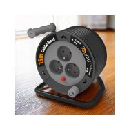 Solight prodlužovací přívod na bubnu 15m, 3 zásuvky, černý kabel, 3x 1,0mm2 - PB24B - 4