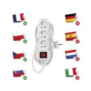 Prodlužovací přívod s vypínačem 3 zásuvky 7m - 3