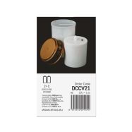 LED hřbitovní svíčka, 12,5 cm, 2x C, venkovní i vnitřní, vintage, časovač, bílá  DCCV21 - 7