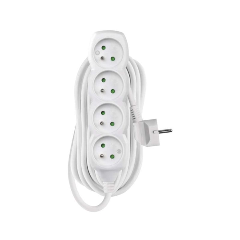 Prodlužovací přívod 4z. 7m, 3 x 1mm2, bílý - 1