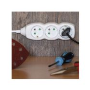 Prodlužovací přívod 4z. 7m, 3 x 1mm2, bílý - 6