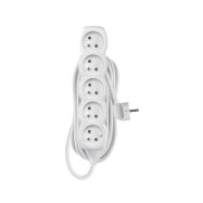 Prodlužovací přívod 5z.  10m, 3 x 1mm2, bílý - 1