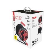 Prodlužovací přívod na bubnu - 4z 25m 3x2,5, gumový  P084253 - 3