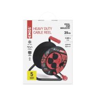 Prodlužovací přívod na bubnu - 4z 25m 3x2,5, gumový  P084253 - 9