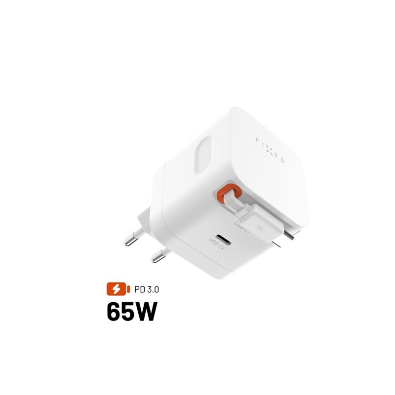 Fixed nabíječka GaN 65W FIXCG65R-2C-WH - 1 Fixed nabíječka GaN 65W FIXCG65R-2C-WH - 1