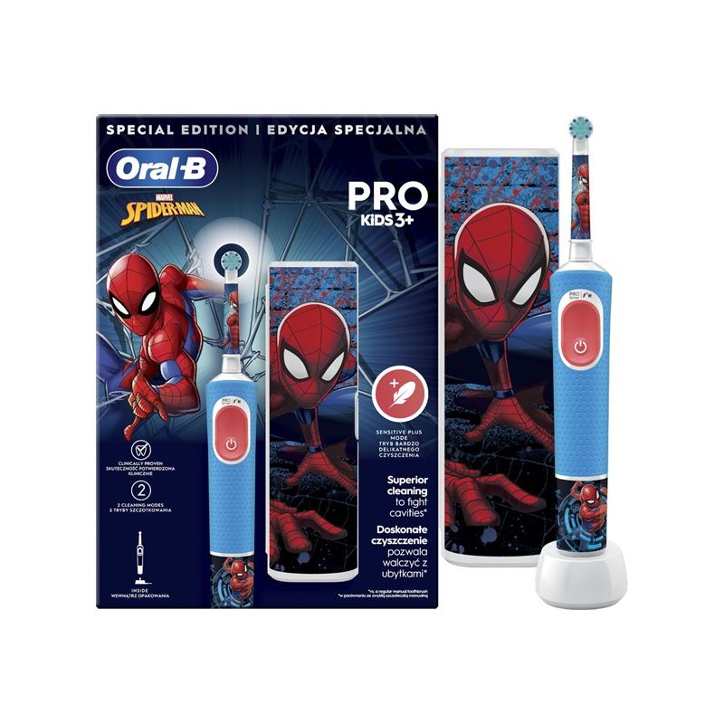 Oral-B Vitality Pro Kids Spiderman +case - 1 Oral-B Vitality Pro Kids Spiderman +case - 1