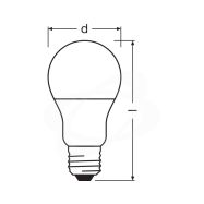 LEDž.OSR.E27  60W/4000K/8W mat.A60 806lm - 2