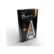 Solight LED dřevěný vánoční stromek s dekoracemi, 13x LED, bílá, 53cm, 2x AA - 1V283 - 9