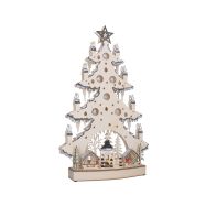 Solight LED dřevěný vánoční stromek s dekoracemi, 23x LED, přírodní barva, 64cm, 2x AA - 1V282 - 6