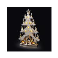 Solight LED dřevěný vánoční stromek s dekoracemi, 23x LED, přírodní barva, 64cm, 2x AA - 1V282 - 7