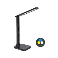 svít.stolní LEDdotyk. 8W 3000-6000K černé +USB - 1
