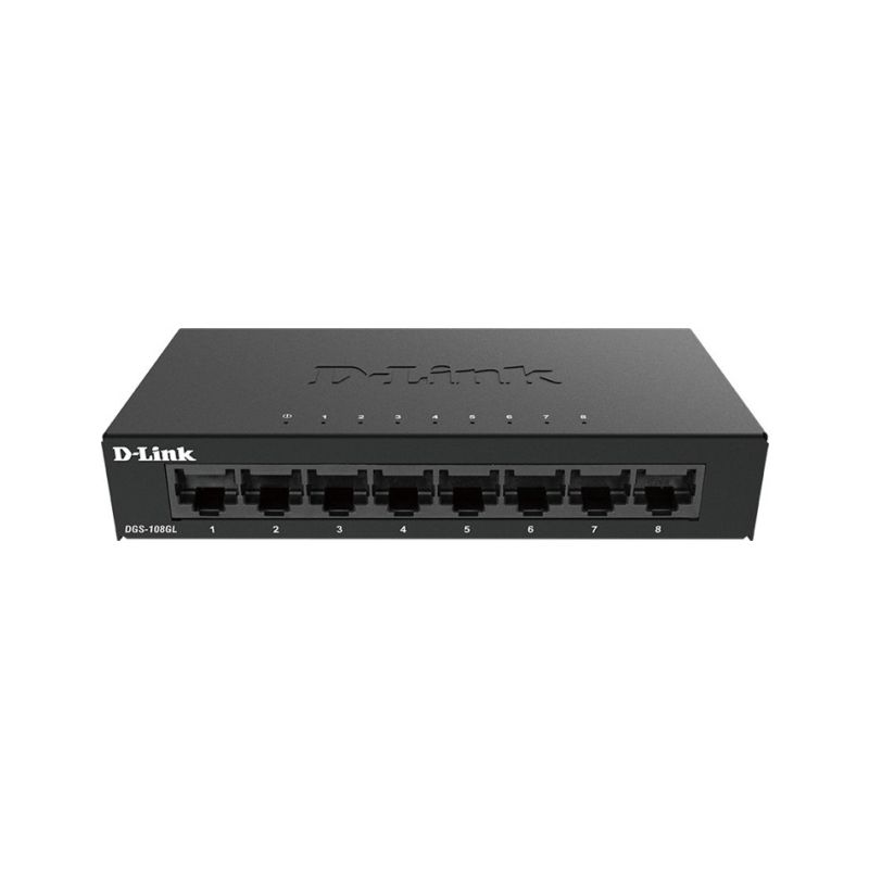 D-LINK 8-Port Gigabit Switch (DGS-108GL) - 1 D-LINK 8-Port Gigabit Switch (DGS-108GL) - 1