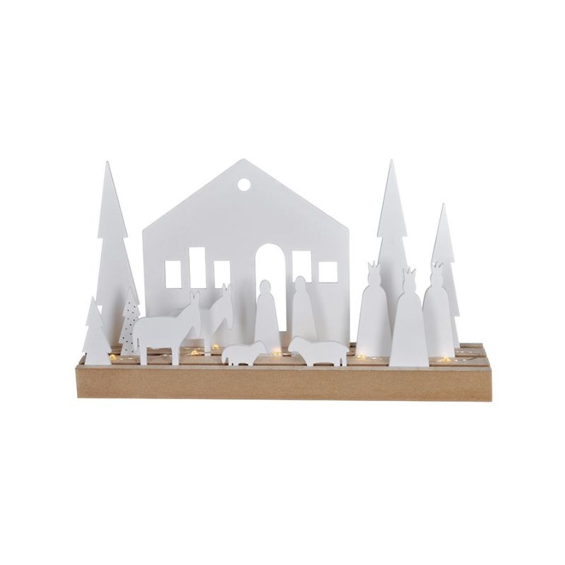 Solight LED zimní vesnička, modulární, 14 prvků, 10x LED, 2x AAA - 1V253 - 1