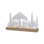 Solight LED zimní vesnička, modulární, 14 prvků, 10x LED, 2x AAA - 1V253 - 2