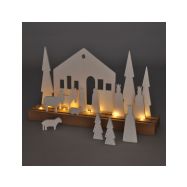 Solight LED zimní vesnička, modulární, 14 prvků, 10x LED, 2x AAA - 1V253 - 3