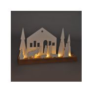 Solight LED zimní vesnička, modulární, 14 prvků, 10x LED, 2x AAA - 1V253 - 4