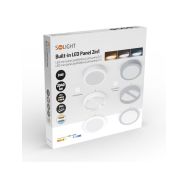 Solight LED mini panel koupelnový 2v1, 3CCT, podhledový/přisazený, 24W, 2040lm, IP54, bílá, kulatý - WD244-W - 13