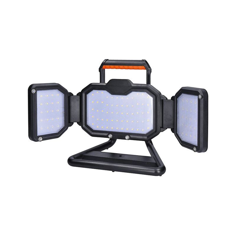 Solight LED reflektor 50W, přenosný, nabíjecí, 5000lm, oranžovo-černý - WM-50W-RE - 1 Solight LED reflektor 50W, přenosný, nabíjecí, 5000lm, oranžovo-černý - WM-50W-RE - 1