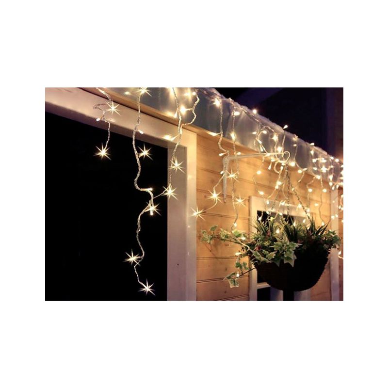 Solight LED vánoční závěs, rampouchy, 120 LED, 3m x 0,7m, přívod 6m, venkovní, teplé bílé světlo, paměť, časovač - 1V40-WW - 1 Solight LED vánoční závěs, rampouchy, 120 LED, 3m x 0,7m, přívod 6m, venkovní, teplé bílé světlo, paměť, časovač - 1V40-WW - 1
