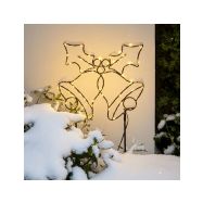 Solight LED venkovní dekorace zvonečky, 100x LED, časovač, 55cm, 3x AA - 1V289 - 4