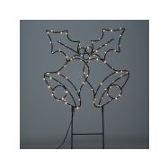 Solight LED venkovní dekorace zvonečky, 100x LED, časovač, 55cm, 3x AA - 1V289 - 5
