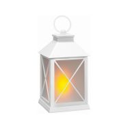 Solight LED vánoční lucerna bílá, 20cm, časovač, 2x AA - 1V288 - 1