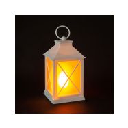 Solight LED vánoční lucerna bílá, 20cm, časovač, 2x AA - 1V288 - 2