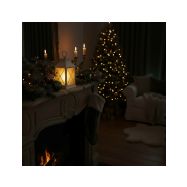 Solight LED vánoční lucerna bílá, 20cm, časovač, 2x AA - 1V288 - 4