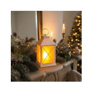 Solight LED vánoční lucerna bílá, 20cm, časovač, 2x AA - 1V288 - 5