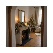 Solight LED vánoční lucerna bílá, 20cm, časovač, 2x AA - 1V288 - 8